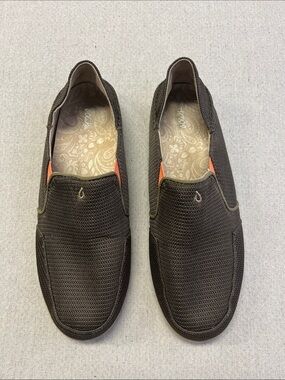 OluKai Waialua Mesh Women’s Size 10 Brown Slip On Loafers Shoes